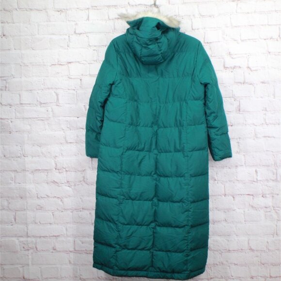 LL Bean Ultrawarm Coat Long Quilted Full Zip Spruce Size L Pet - Picture 7 of 12